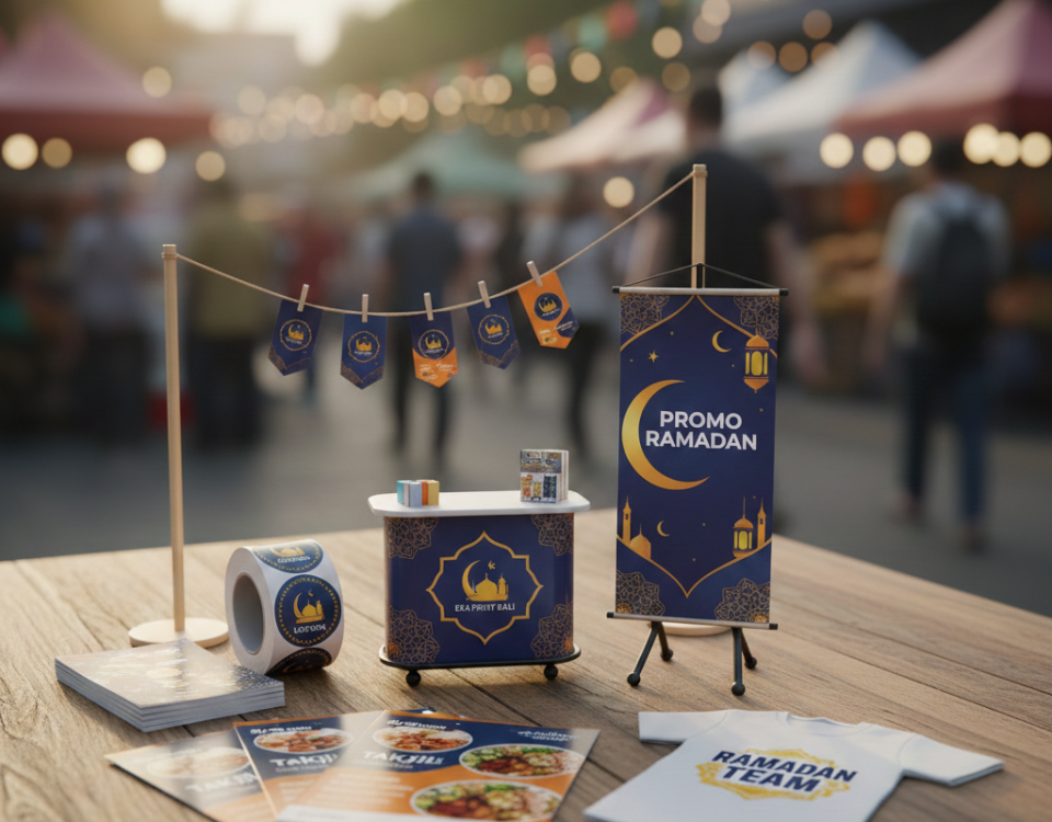 Ide Promosi Brand di Bazar Ramadan Gunakan Booth Portable dan X-Banner yang Menarik Perhatian